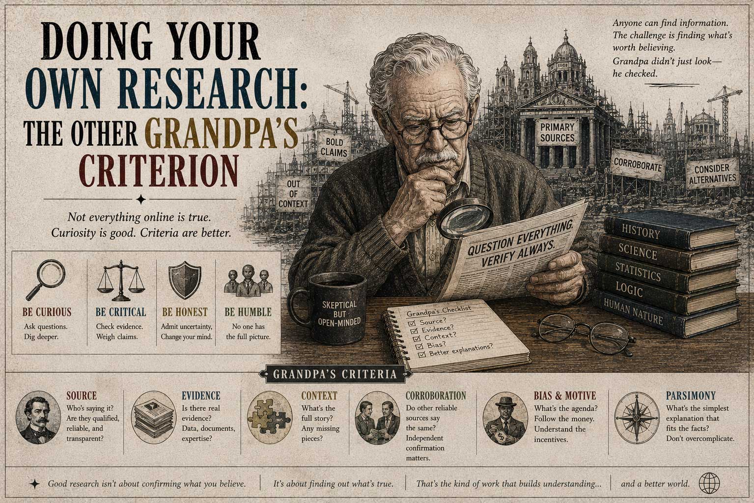 Doing Your Own Research: The “Other Grandpas” Criterion