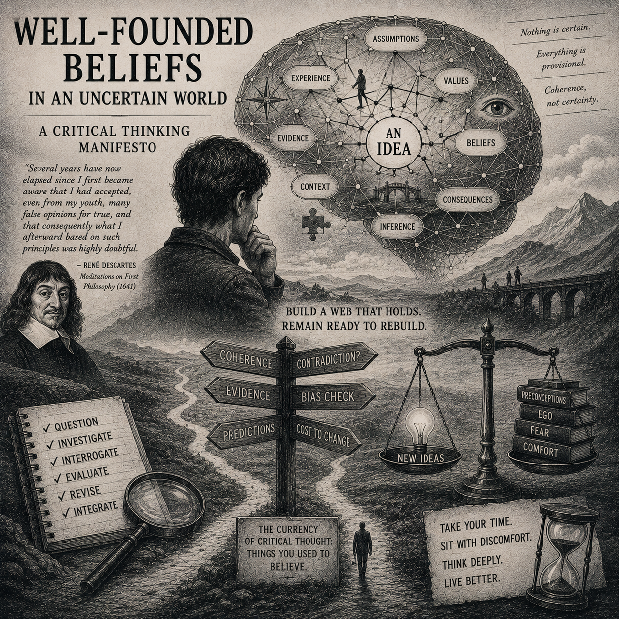 Well-Founded Beliefs in an Uncertain World: A Critical Thinking Manifesto